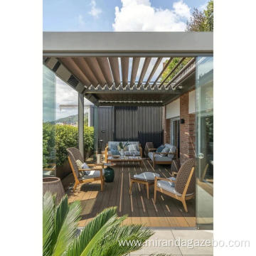 louver gazebo Bioclimatic System Pergola Sun Shade Canopy